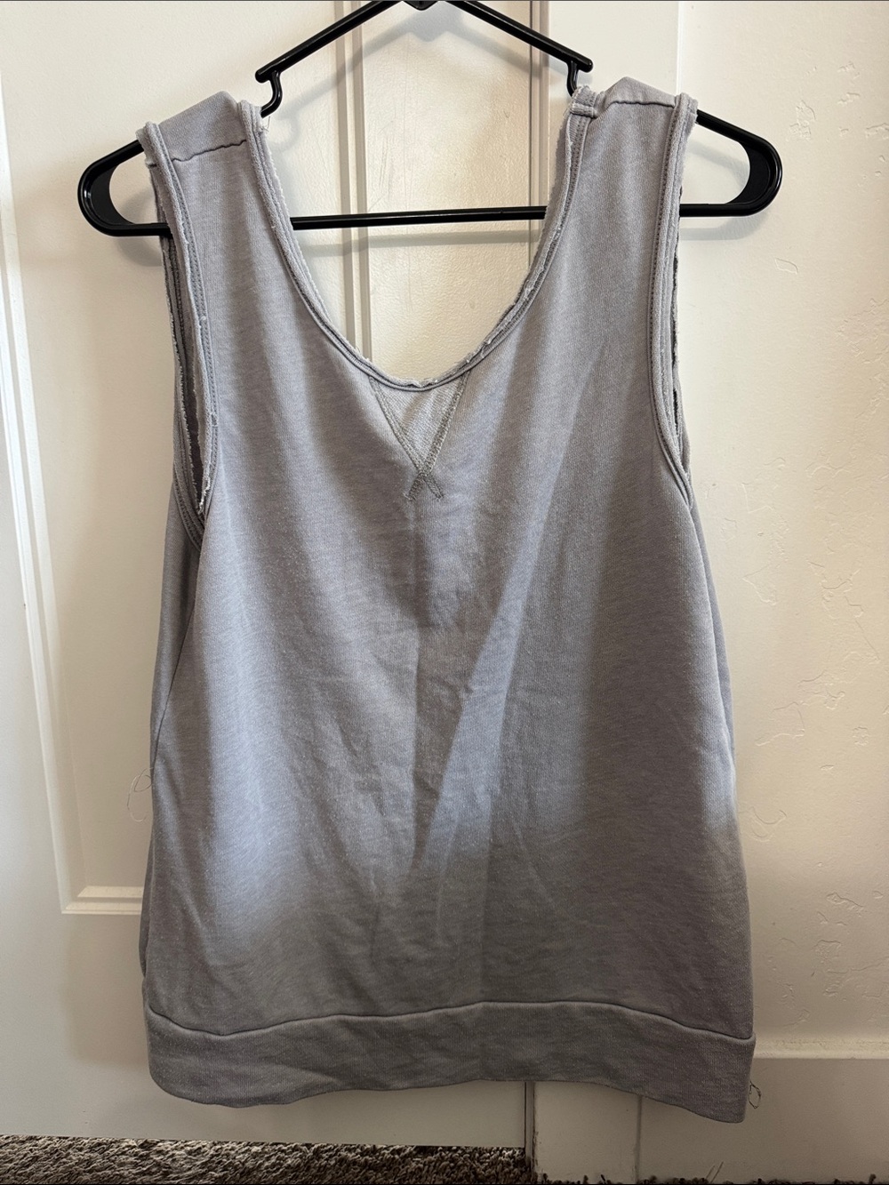 Women's Gray Sleeveless Tank Top